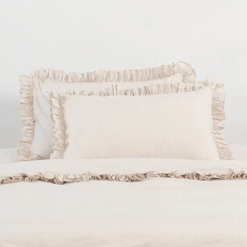 Softwash Cotton Ruffle Quilt Cover Set - Vintage (Free Pillowcases)