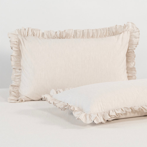 Softwash Cotton Ruffle Pillowcase Pair - Vintage