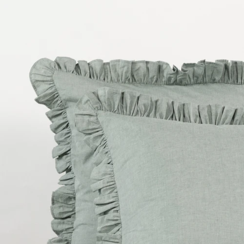 Softwash Cotton Ruffle European Pillowcase Pair - Vintage