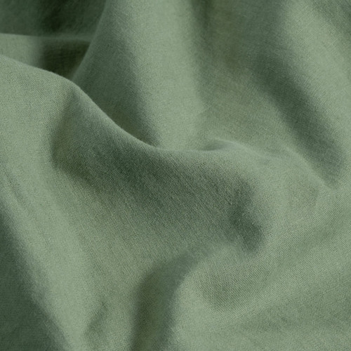 French Linen Cotton Moss Quilt Cover Set - Sereno (Free Pillowcases)