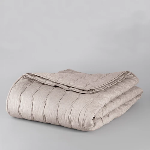 Softwash Cotton Coffee Melange Coverlet - Vintage