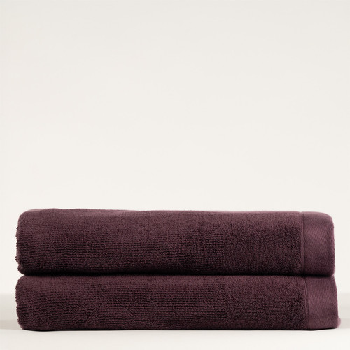 Siena Cotton Rib Bath Sheet Twin Pack
