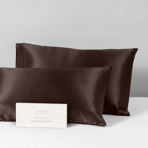 Real Mulberry Silk Pillowcase Twin Pack - Beautysilks