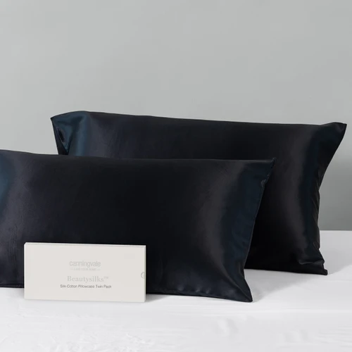 Real Mulberry Silk Pillowcase Twin Pack - Beautysilks