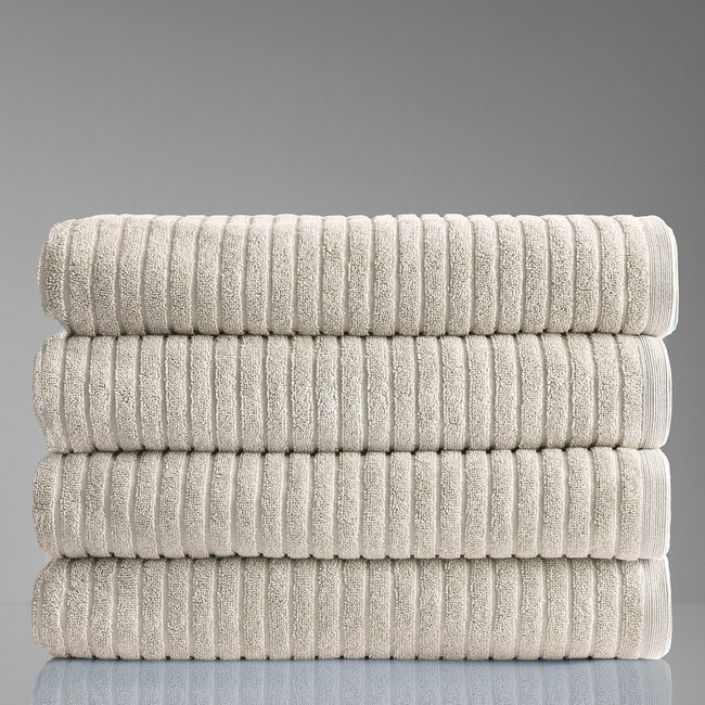 Alessia Cotton Bamboo Rib Bath Sheet
