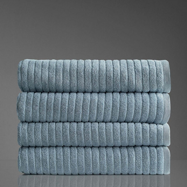 Alessia Cotton Bamboo Rib Bath Towel