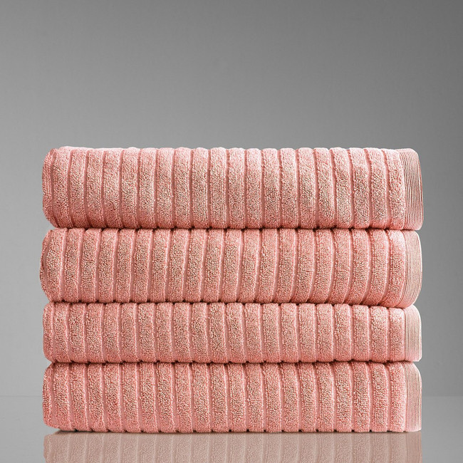 Alessia Cotton Bamboo Rib Bath Towel