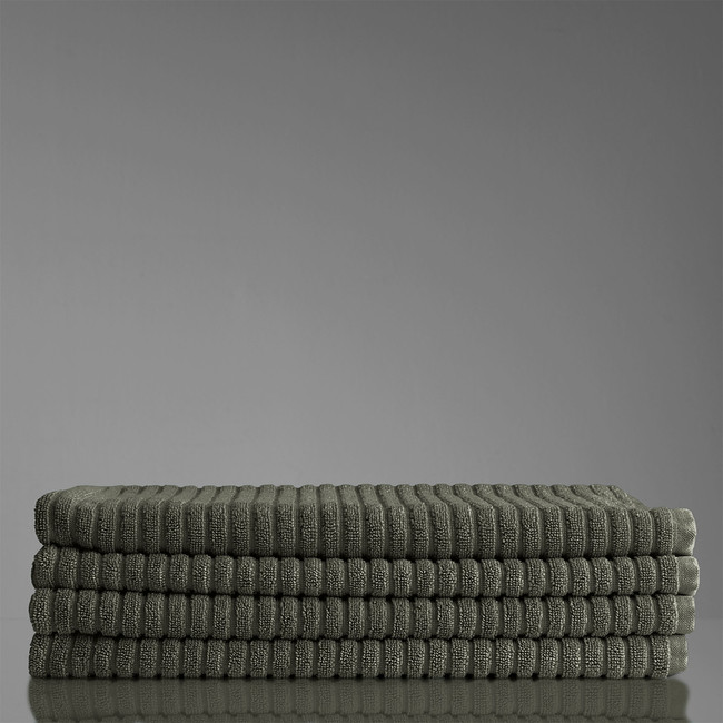 Alessia Cotton Bamboo Rib Bath Mat