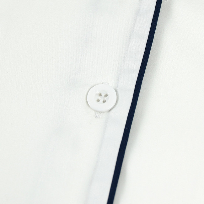 Bamboo Cotton White Men’s Pyjama Short Set