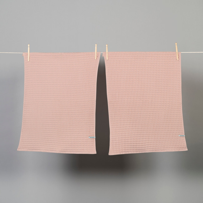Cotton Waffle Tea Towel Twin Pack