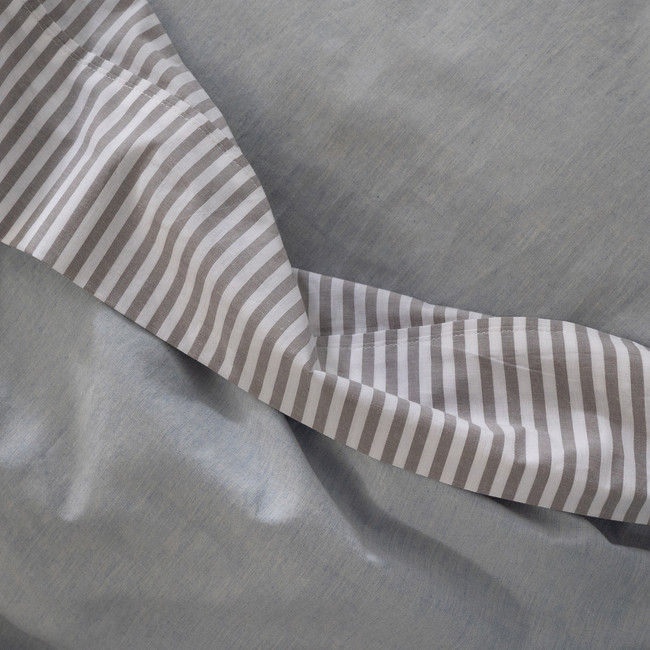 Cotton Mini Stripe Grey Sheet Set - Modella