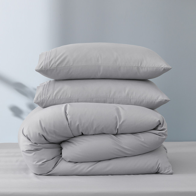 Super Soft Embroidered Quilt Cover Set - Caressa (Free Pillowcases)