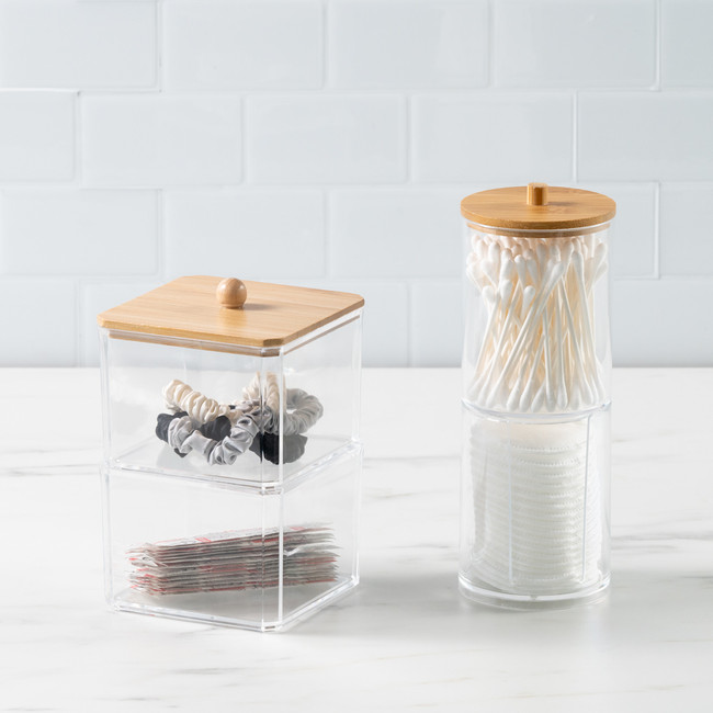 Robinsons Bamboo Bathroom Storage Twin Pack