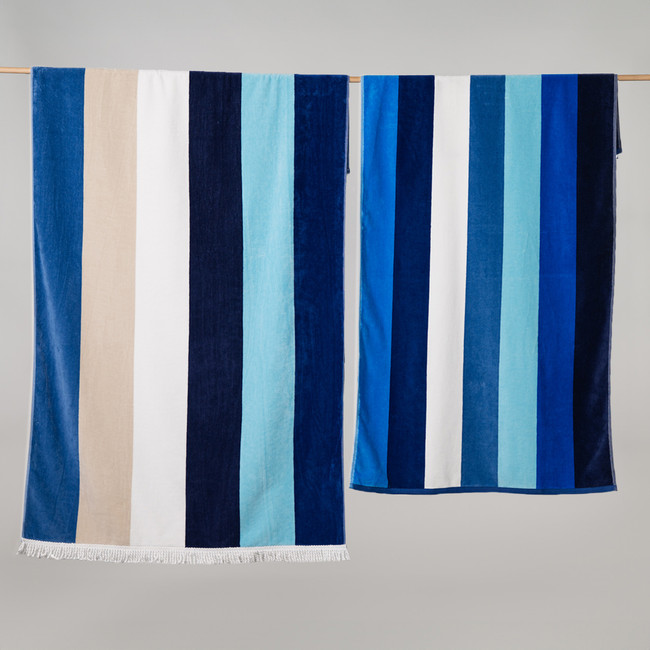 Sorrentina Velour Beach Towel - Salento Verde