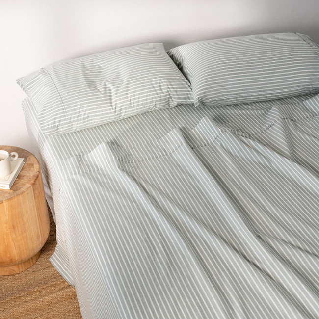Modella Oxford Stripe Sheet Set - Gum