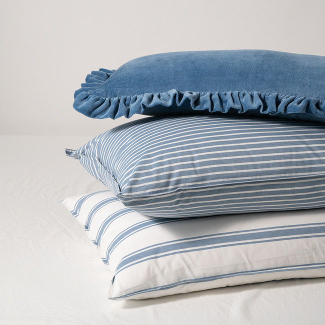 Modella Resort Stripe Sheet Set - Chambray