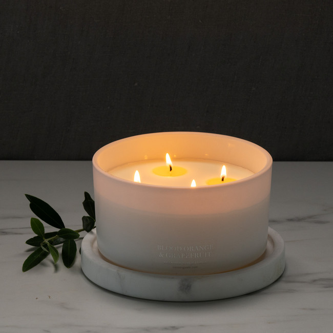 Extra Large 4 Wick Soy Wax Candle - Lavender & Sandalwood Extra Large 4 Wick Soy Wax Candle - Lavender & Sandalwood