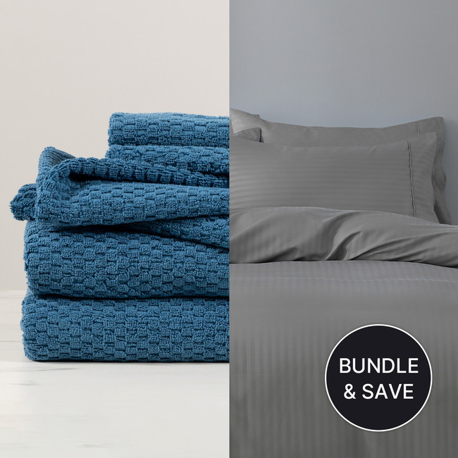 Bed Linen & Towel Starter Pack - Double Bed