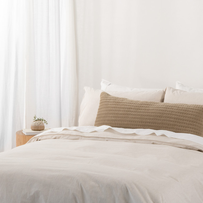 Velvet Natural Lumbar Cushion - Velluto (Free Insert)