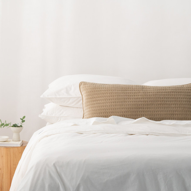Velvet Natural Lumbar Cushion - Velluto (Free Insert)