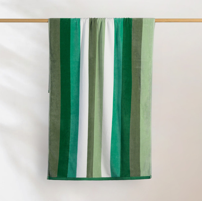 Sorrentina Velour Beach Towel - Linea Verde