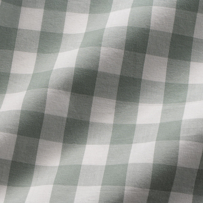 Modella Gingham Quilt Cover Set - Sage (Free Pillowcases)