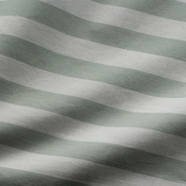 Modella Stripe European Pillowcase Pair - Sage/Dusty Green