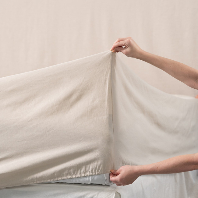 French Linen Cotton Deep Sheet Set - Sereno