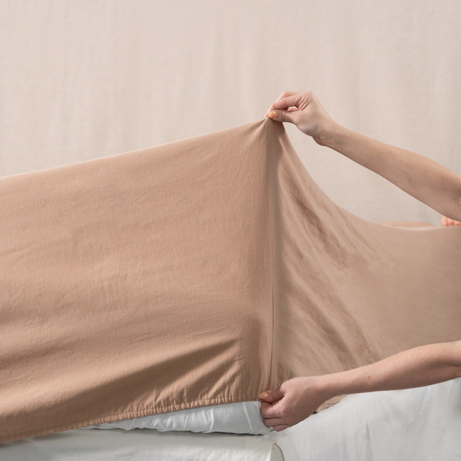 French Linen Cotton Deep Sheet Set - Sereno