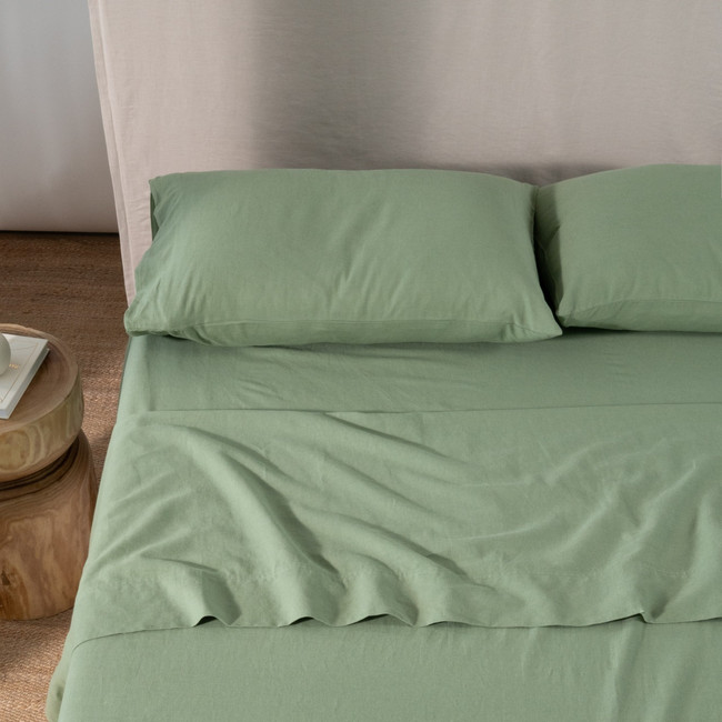French Linen Cotton Pillowcase Pair - Sereno French Linen Cotton Pillowcase Pair - Sereno
