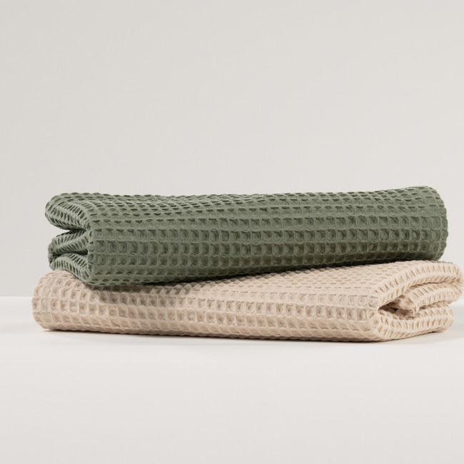 Luxury Cotton Waffle Throw