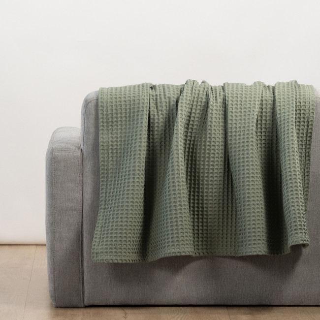 Luxury Cotton Waffle Throw