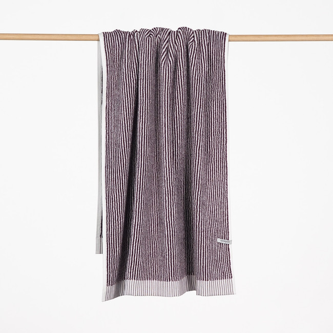 Moda Stripe Bath Towel - Mulberry