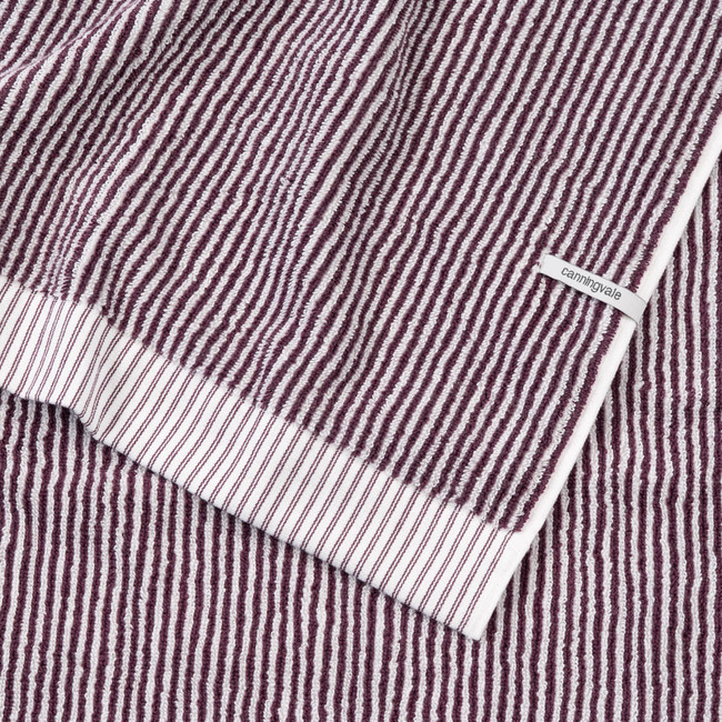 Moda Stripe Extra Large Hand Towel - Mulberry
