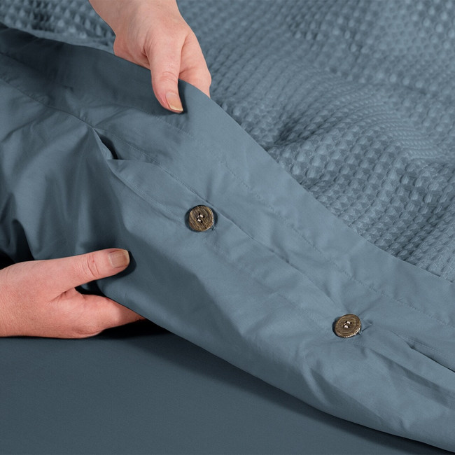 Waffle Quilt Cover Set - Tessuto (with Free Pillowcases)