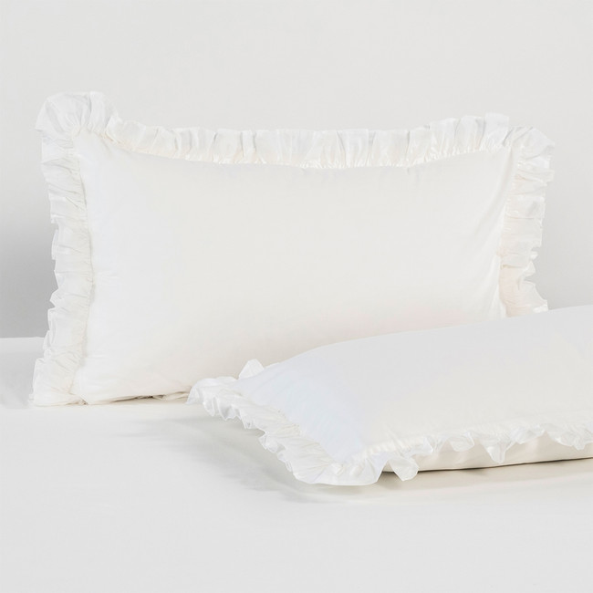 Softwash Cotton Ruffle Pillowcase Pair - Vintage