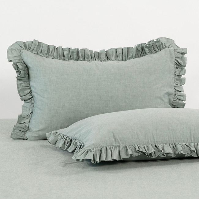 Softwash Cotton Ruffle Pillowcase Pair - Vintage
