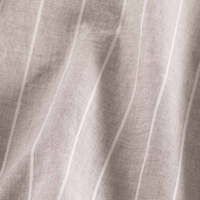 Softwash Cotton Coffee Stripe Quilt Cover Set - Vintage (Free Pillowcases)