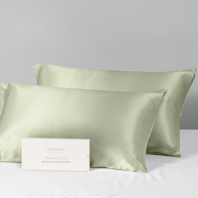Real Mulberry Silk Pillowcase Twin Pack - Beautysilks