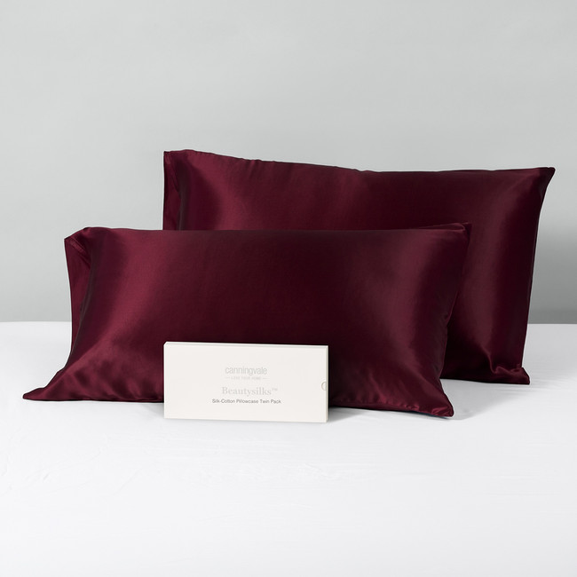 Real Mulberry Silk Pillowcase Twin Pack - Beautysilks