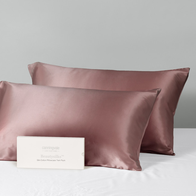 Real Mulberry Silk Pillowcase Twin Pack - Beautysilks