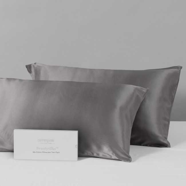 Real Mulberry Silk Pillowcase Twin Pack - Beautysilks
