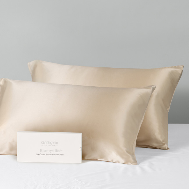 Real Mulberry Silk Pillowcase Twin Pack - Beautysilks