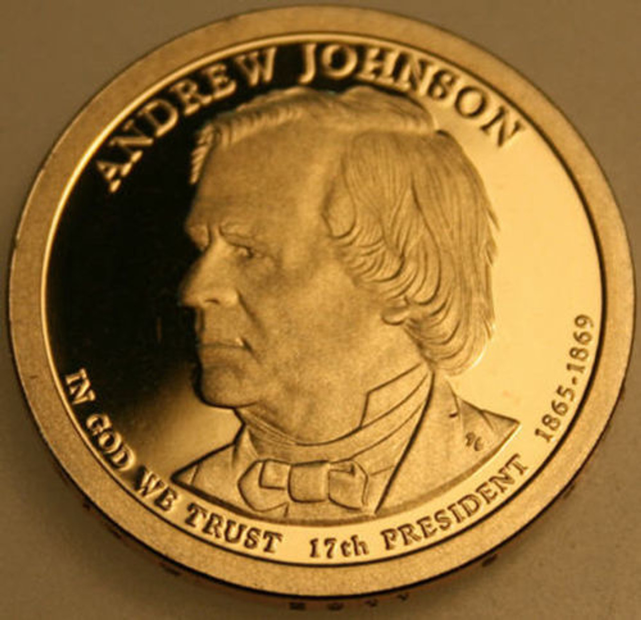 2011-S Presidential Dollar Proof Andrew Johnson AJ Golden