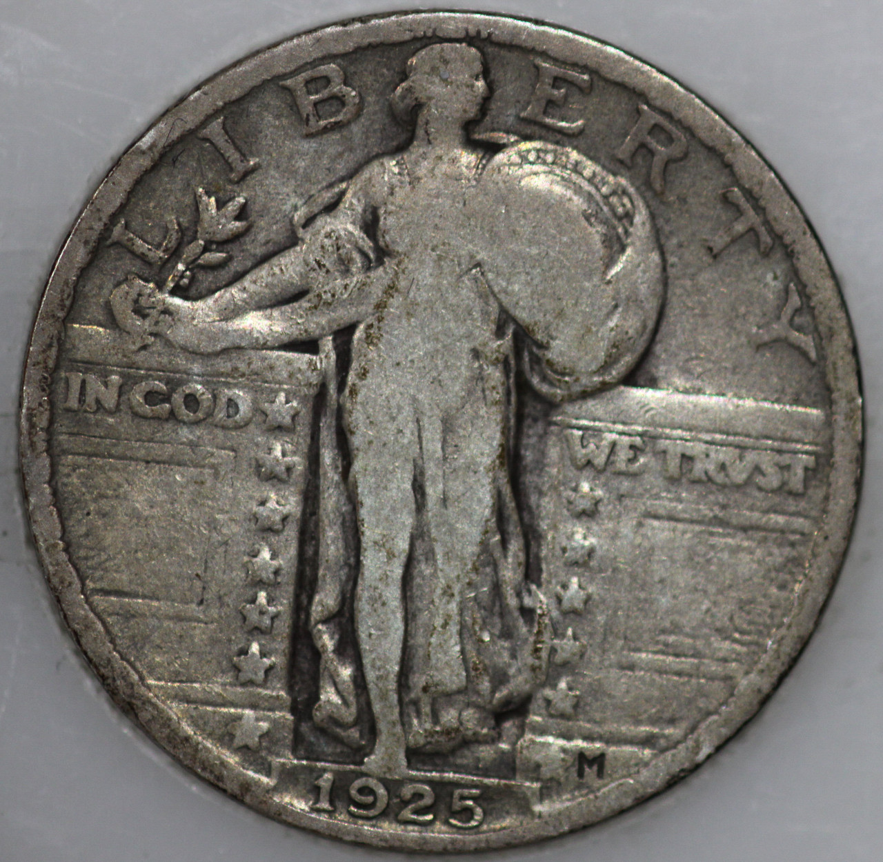 1925-P Standing Liberty Quarter 90% Silver, Classic Coin As Shown 