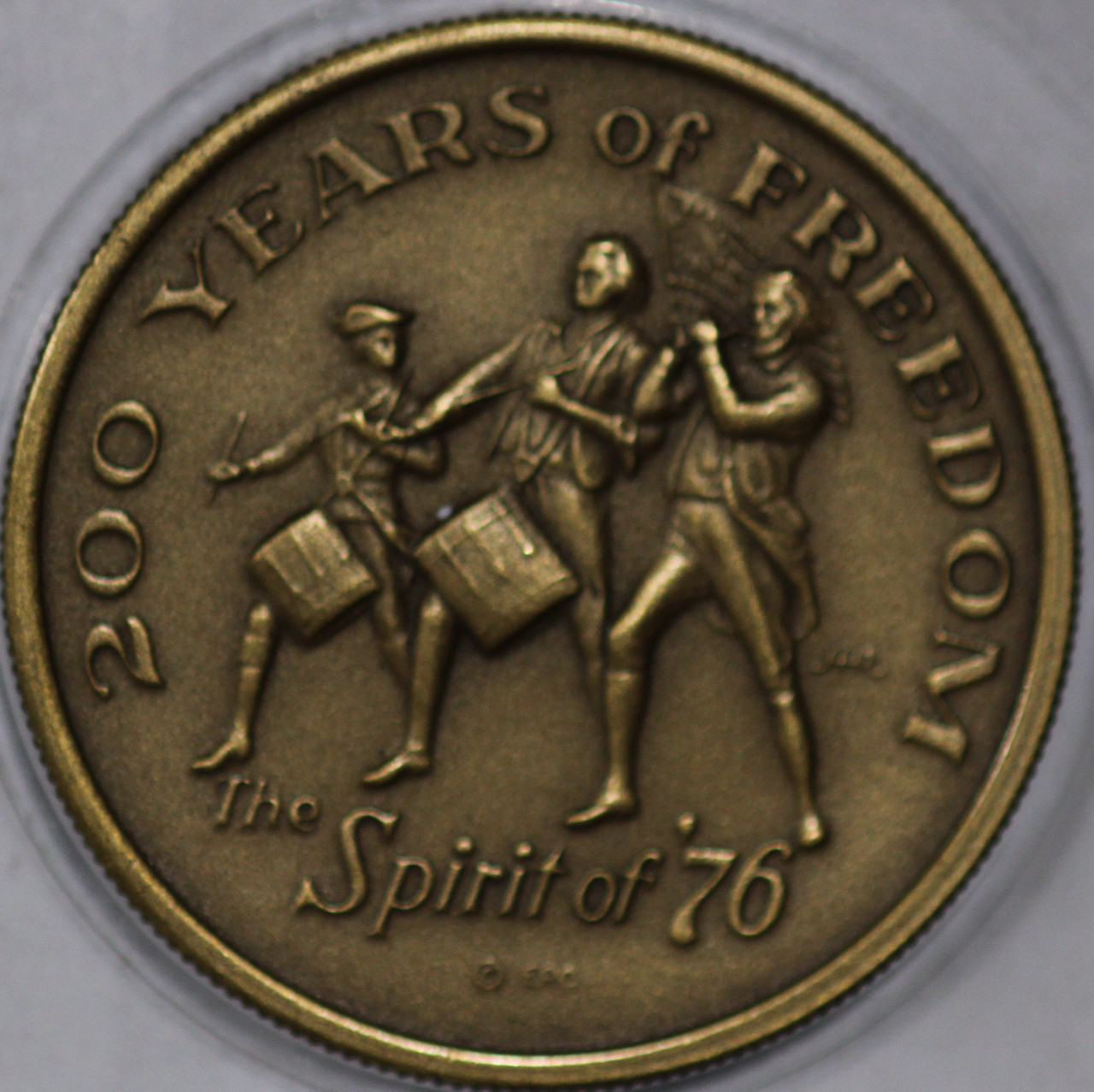 1976 Bicentennial Bronze Medal, 200 Years of Freedom, Same size as