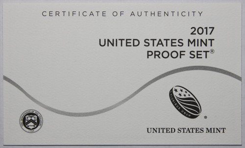 Supplies 2017-S Clad Proof Set Coa NO COINS COA ONLY