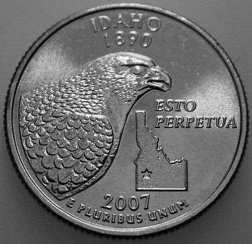 2007-D State Quarter Uncirculated BU Idaho ID
