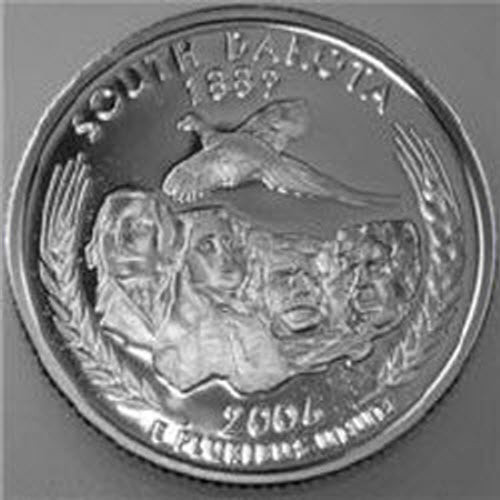 2006-S State Quarter Silver Proof South Dakota SD