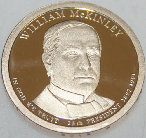 2013-S Presidential Dollar Proof William McKinley WM Golden